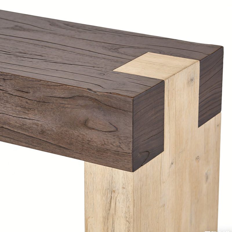 Retro Minimalist Console Table, 34.65" H x 55.12" W x 13.78" D