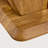 Modern Minimalist Wood-Tone MDF Coffee Table Set (Square + Rectangular)Wood Colour,MDF Coffee Table,Wood-Coloured Textured Decal,Side Table.