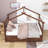 House Bed With Blackboard And Drawers, Classic Style, Creative Storage-552634193-552634207