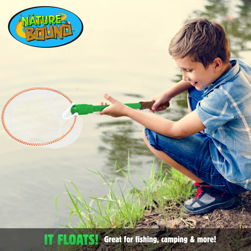 Nature liée: filet à insectes - attrape-insectes et bestioles, filet en nylon flottant, poignée amovible, papillons-insectes-grenouilles, jouet d’exploration en plein air, enfants de 3 ans et plus