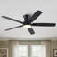 Ventilateur de plafond encastré 52 po avec mémoire de minuterie CC réversible à intensité variable Homelover-131574087