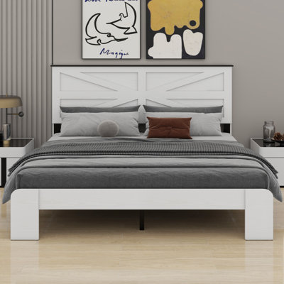 Base de lit plateforme en bois