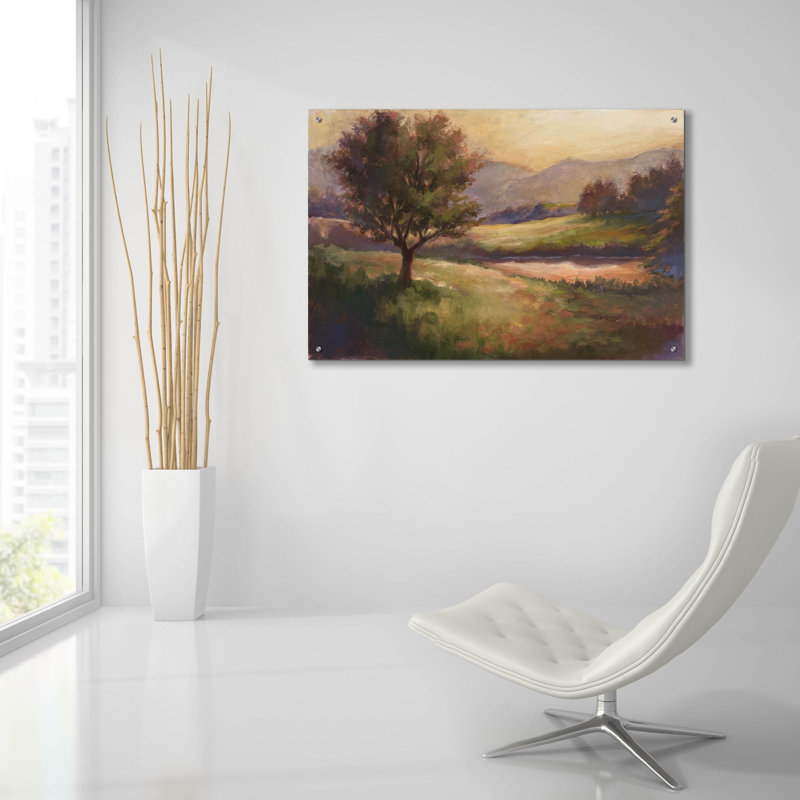 «Foothills of Appalachia I» par Ethan Harper, art mural en verre acrylique, H 24 po x l 36 po x P 0,12 po