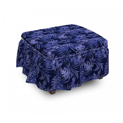 Housse pour repose-pieds à coussins carrés