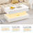 Lift Top Extendable Coffee Table With Led Light Strip,4 Drawers And Hidden Compartment-1332583983