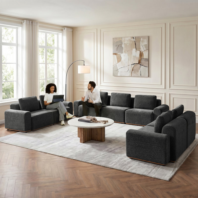 Canapé modulaire Lavallette Sofia, Grey