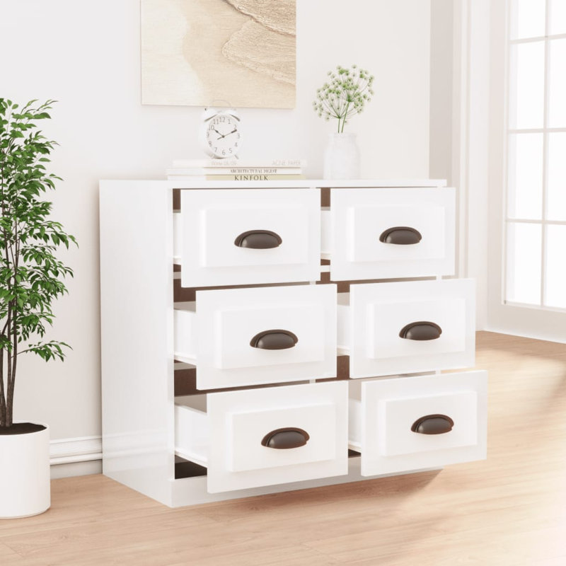 Dauntsey 70 Cm Wide Sideboard, High Gloss White