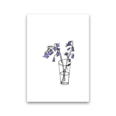 Bluebells Lilac by Carissa Tanton - Print