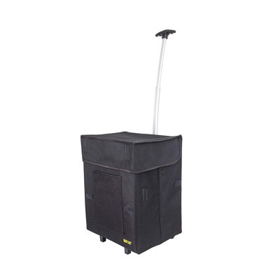 Canvas Rolling Laundry Hamper with Handles