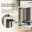 Meuble en bois pour cage de chien avec séparateur renforcé, 2 tiroirs et 2 bols pour chien.-727220910