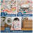 Washable Area Rug, Non-Slip Low Pile Stain Resistance Rug with Peacock and Deer, Animal Carpet for Living Room, Bedroom, Dining Room-49031359-49031312