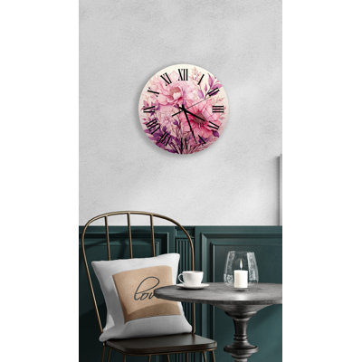 Horloge murale Vibrant Floral