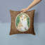 Coussin intérieur/extérieur brun carré berger australien