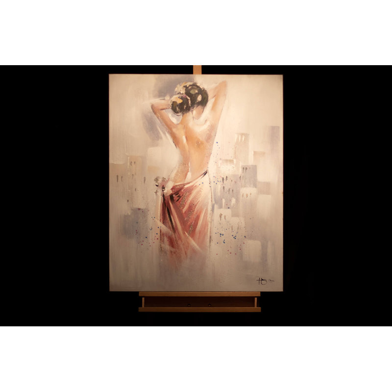 Hand -painted acrylic painting Señorita