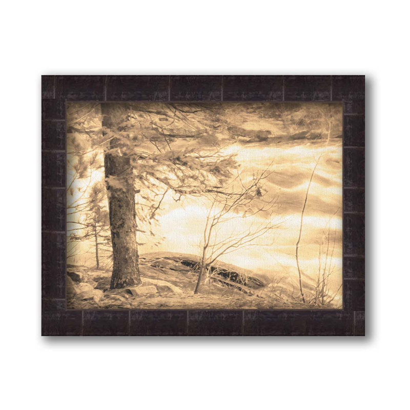 By the Rapids par Hal Halli. Impression sur papier - Montée et encadrée avec de l'acrylique transparent, H 40 po x l 52 po