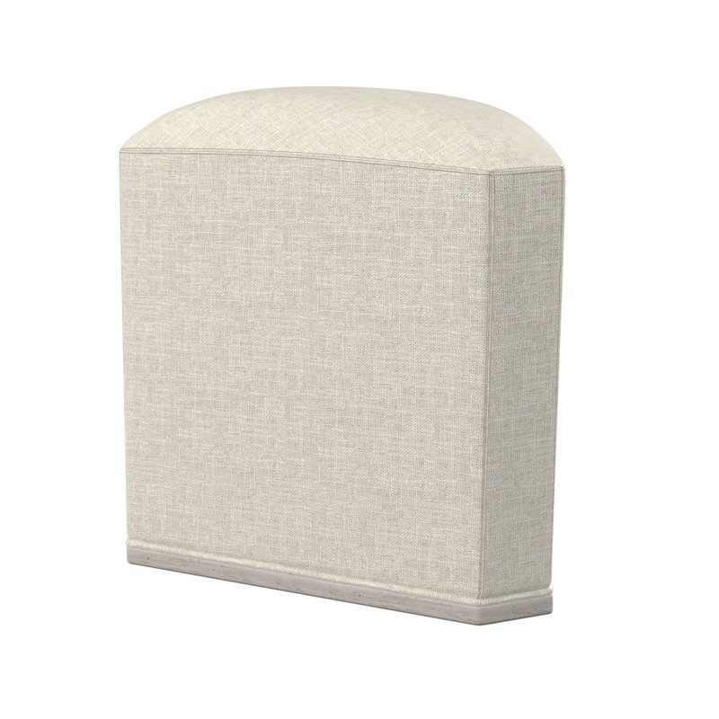 Quinn Novelty Ottoman, Bisque, Libby Linen