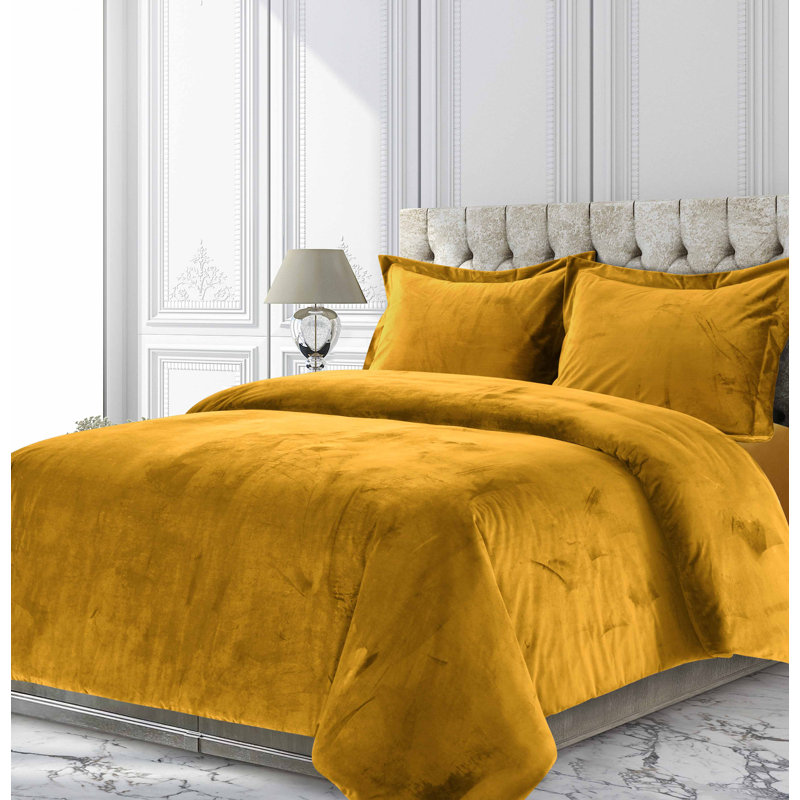 Venice Solid Oversized Duvet Set Modern & Contemporary Duvet Cover, Steel Gray, Twin Duvet Cover + 1 Standard Sham