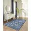 Tapis d'intérieur / extérieur bleu marine Kaed-1220131802