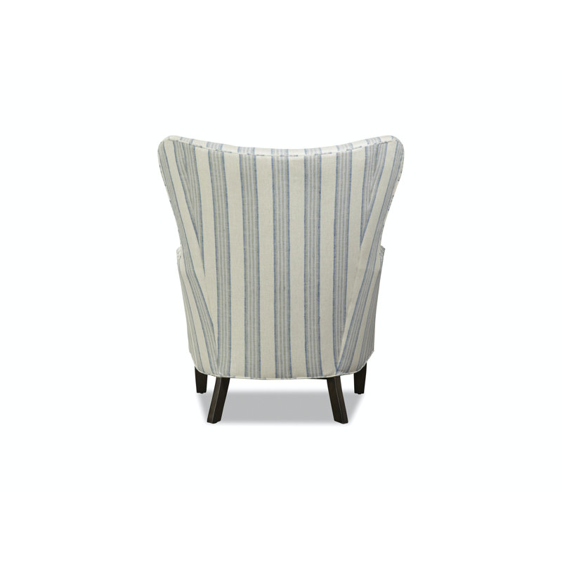 Mihara Upholstered Wingback Chair, Ida Light Gray