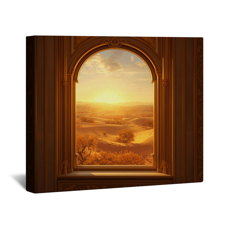 Toile tendue Sunset View, 12 x 12 inches