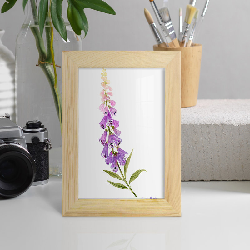 Annie's Foxglove II, L 4 po x H 6 po x P 1 po, Encadré naturel