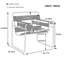 Fauteuil d'appoint Torvehallerne avec structure en acier inoxydable - Design moderne, sièges confortables-1697916614