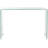 Elegant Haslemere 44'' Glass Sofa Table – Minimalist Tempered Glass Sofa Table with Sculptural Look