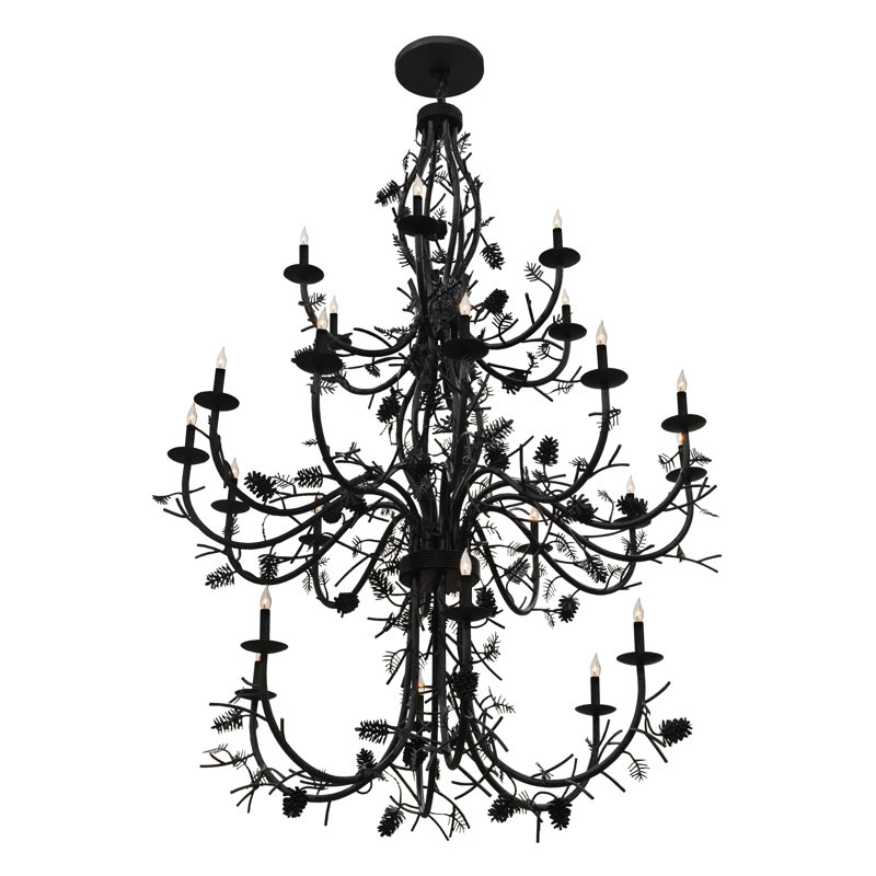 Rustic Lodge 24 - Light Chandelier