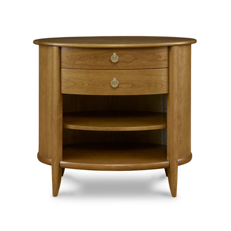 Martine 2 - Drawer Solid Wood Nightstand