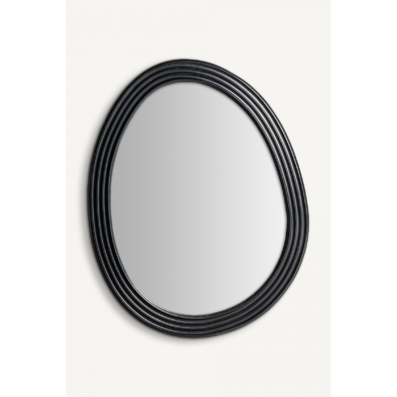 Miroir noir de forme organique