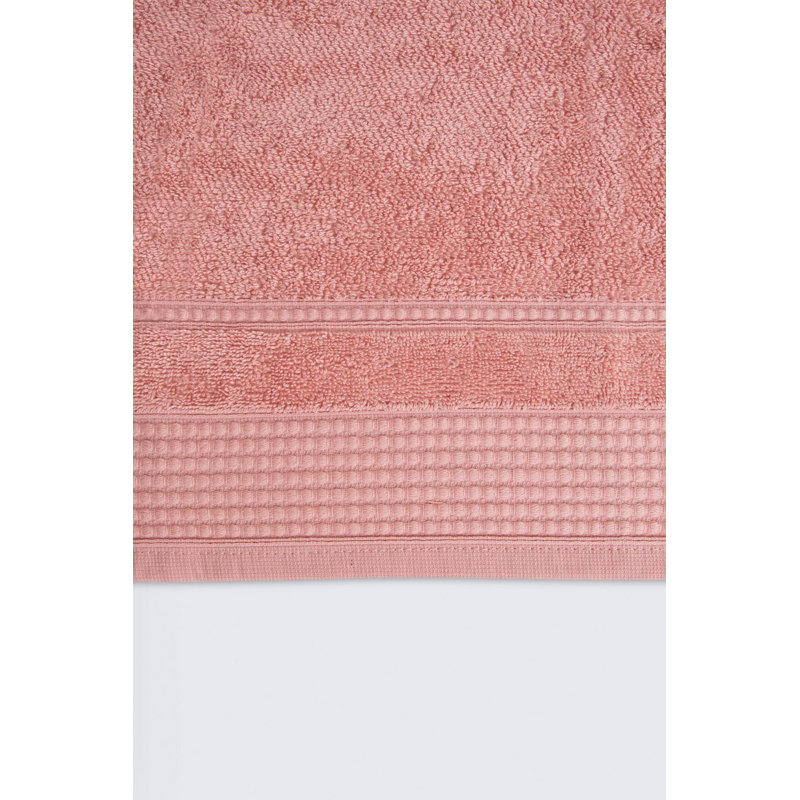 1 / Rayé / Serviette de toilette, Rose