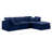 Itala Velvet L-Shaped Sectional Reversible-94482372