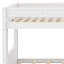 Lit superposé multifonctionnel avec bureau, tablettes de rangement et tiroirs-1302740809
