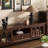 Retro solid wood coffee table TV cabinet combinati