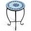 Funkstown Round Glass Outdoor Bistro Table - 36 cm W 36 cm D