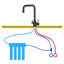 Hommix Olaf Brushed 304 Stainless Steel 3-way Tap (triflow Filter Tap)
