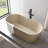 Forma 59'' Concrete Freestanding Solid Surface Outdoor Soaking Stone Bathtub Terrazzo-112324822