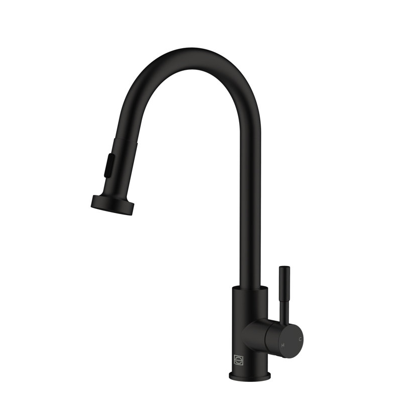 Elegant Home Living Sem Kitchen Faucet, Matte Black