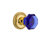 Rope Rosette with Waldorf Cobalt Door Knob