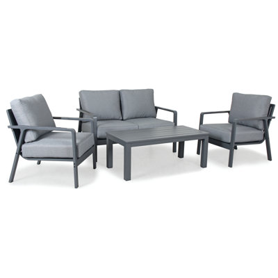 Paros 4-Piece Lounge Set With Sunbrella Cushions