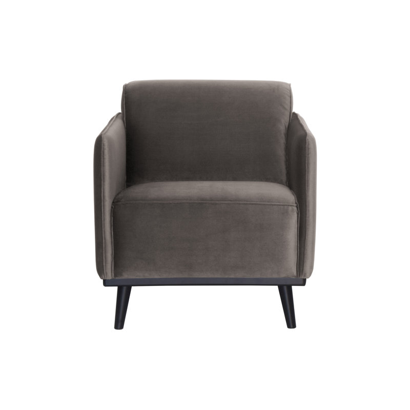 Statement Upholstered Armchair, Taupe