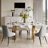 Dashona White Rectangular Sintered Stone Dining Table with Double Pedestals-1561481552-1549164671