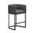 Upholstered Counter Stool with Metal Frame-570982390