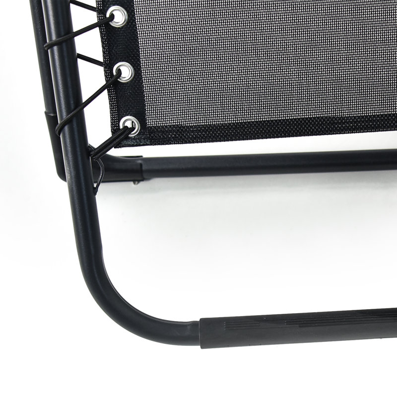 Folding Beach Chair, Black