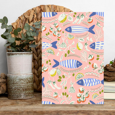 Whimsical Mediterranean Fish by Annick - Wrapped Canvas Print