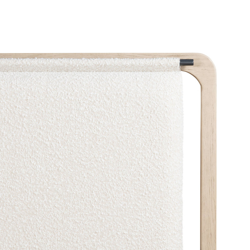 Rosedale Upholstered Bed, King, Tan/White