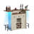 Afschin 55.1'' Home Bar Cabinet With LED Light