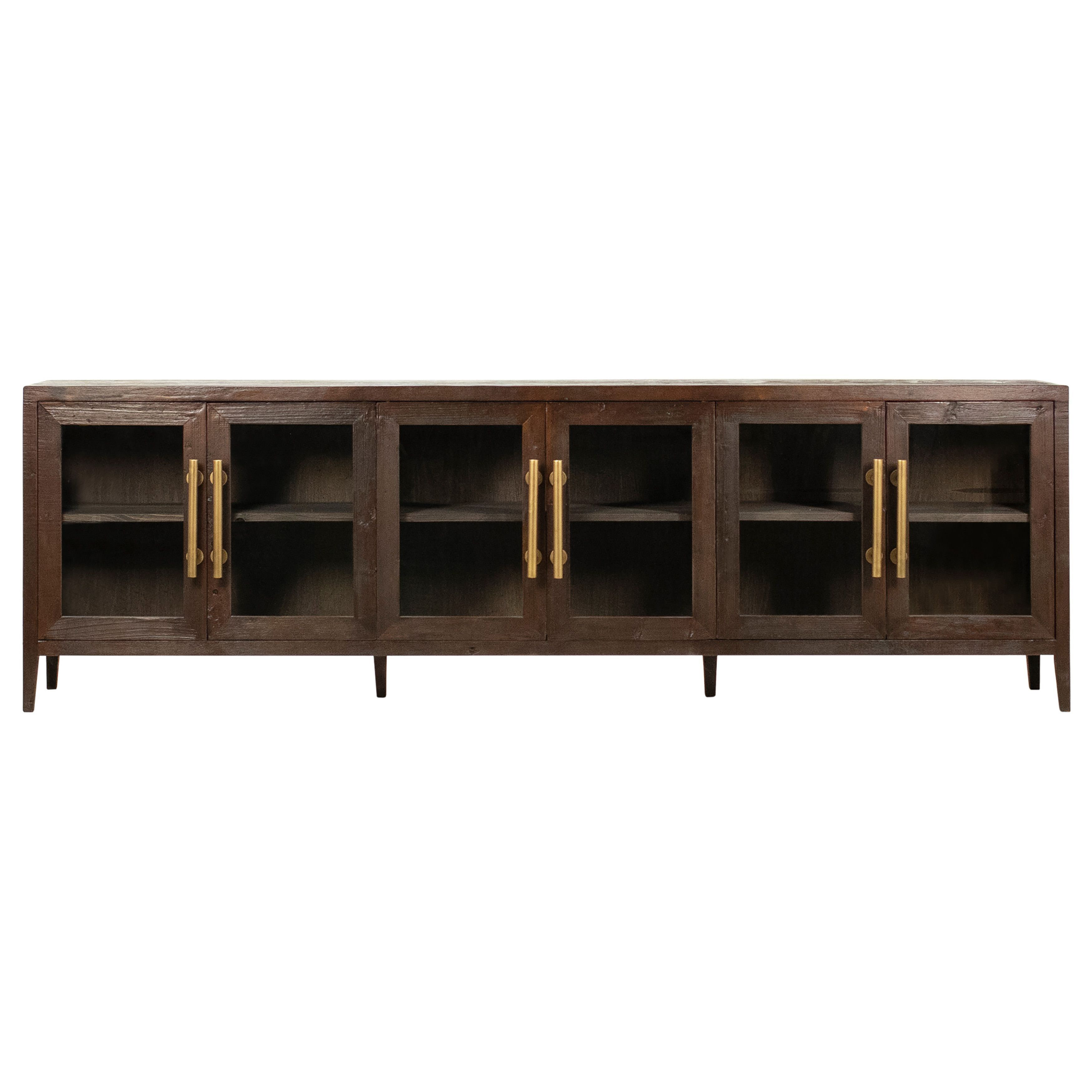 The Twillery Co.® Toccoa Reclaimed Pine and Glass Door Sideboard with