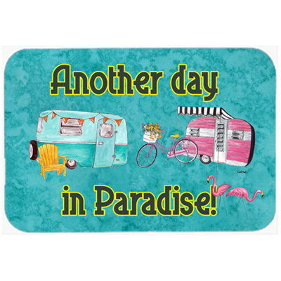 Caroline's Treasures Another Day in Paradise Glass Cutting Board