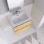 Meuble-lavabo mural avec lavabo en céramique et trois trous de robinet-729901659-729901656